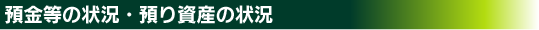 �a�����̏󋵁E�a�莑�Y�̏�