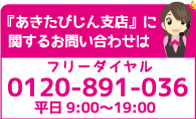 お問い合わせ電話番号 0120-891-036