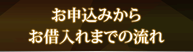 お申込みからお借入れまでの流れ