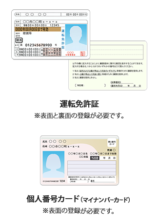 運転免許証・マイナンバーカード